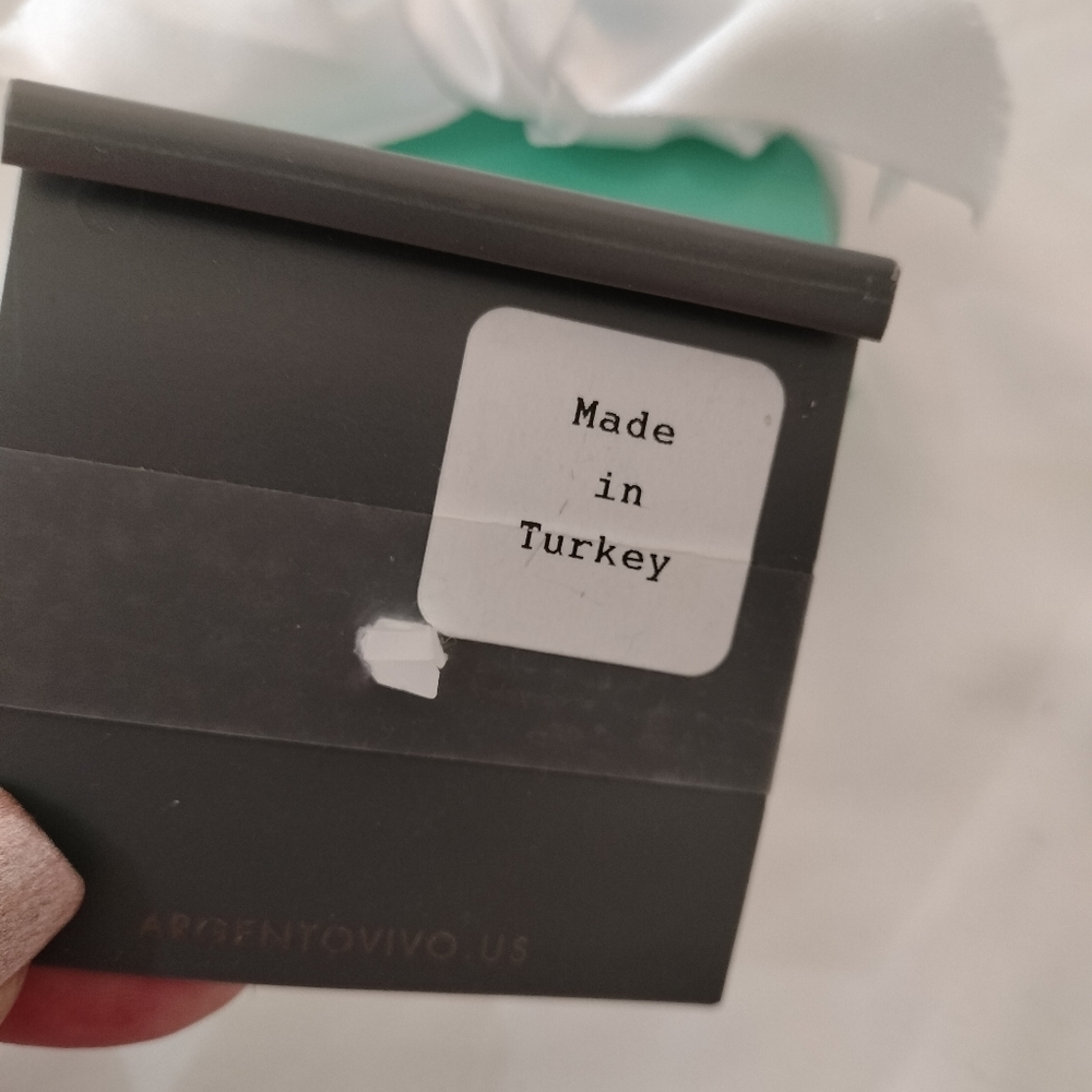 Argento Vivo Sterling Silver 18kt Gold Plated Ring, size 8 - Picture 4 of 7